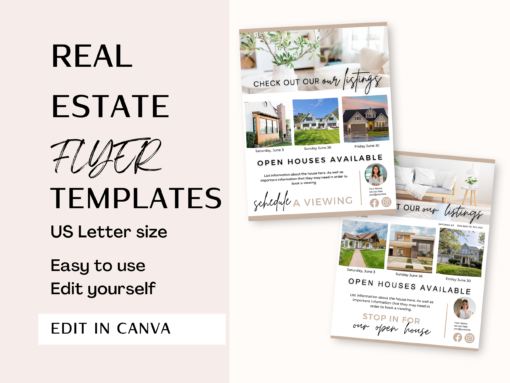 5 Real Estate Flyer Canva Templates