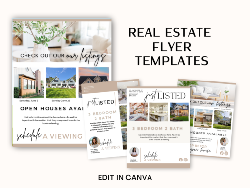 5 Real Estate Flyer Canva Templates - Image 2