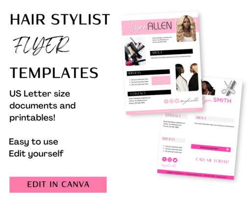 5 Hair Stylist Flyer Templates