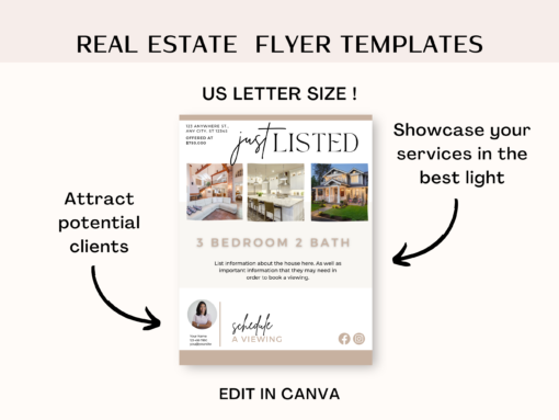 5 Real Estate Flyer Canva Templates - Image 5