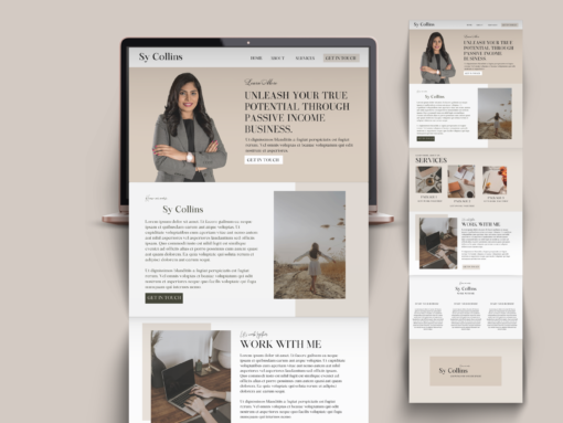 Business Coach Canva Website Template - Image 3