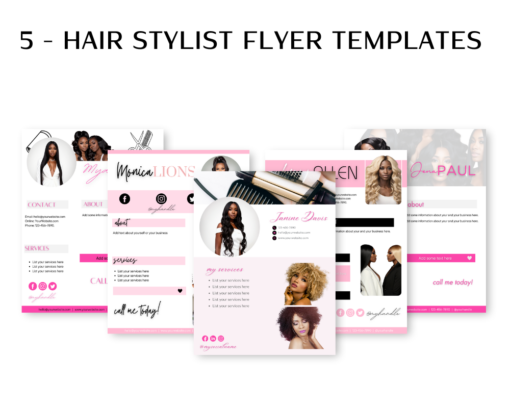 5 Hair Stylist Flyer Templates - Image 2